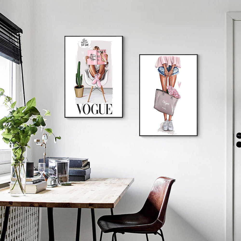 Vogue fashion tema plakat - unik og dekorativ